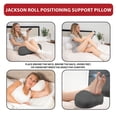thumbnail image 4 of Core Products Jackson Roll Orthopedic Bolster Pillow - Neck, Back, Leg, Knee & Arm Support – Cervical & Lumbar Roll for Pain Relief, Spinal Alignment & Travel Comfort for Bed or Chair- Gray, 4 of 8