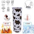 thumbnail image 3 of Cow Print Tumbler With Lid and Straw 20oz Stainless Steel Cow Print Skinny Tumbler Insulated Cow Print Cups Water Bottle Coffee Mug Travel Tumbler Gifts for Women, 3 of 6