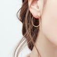 thumbnail image 2 of Hoop Earrings Fashion Simple Circle Geometric Drop Earrings Dangle Earrings, 2 of 9