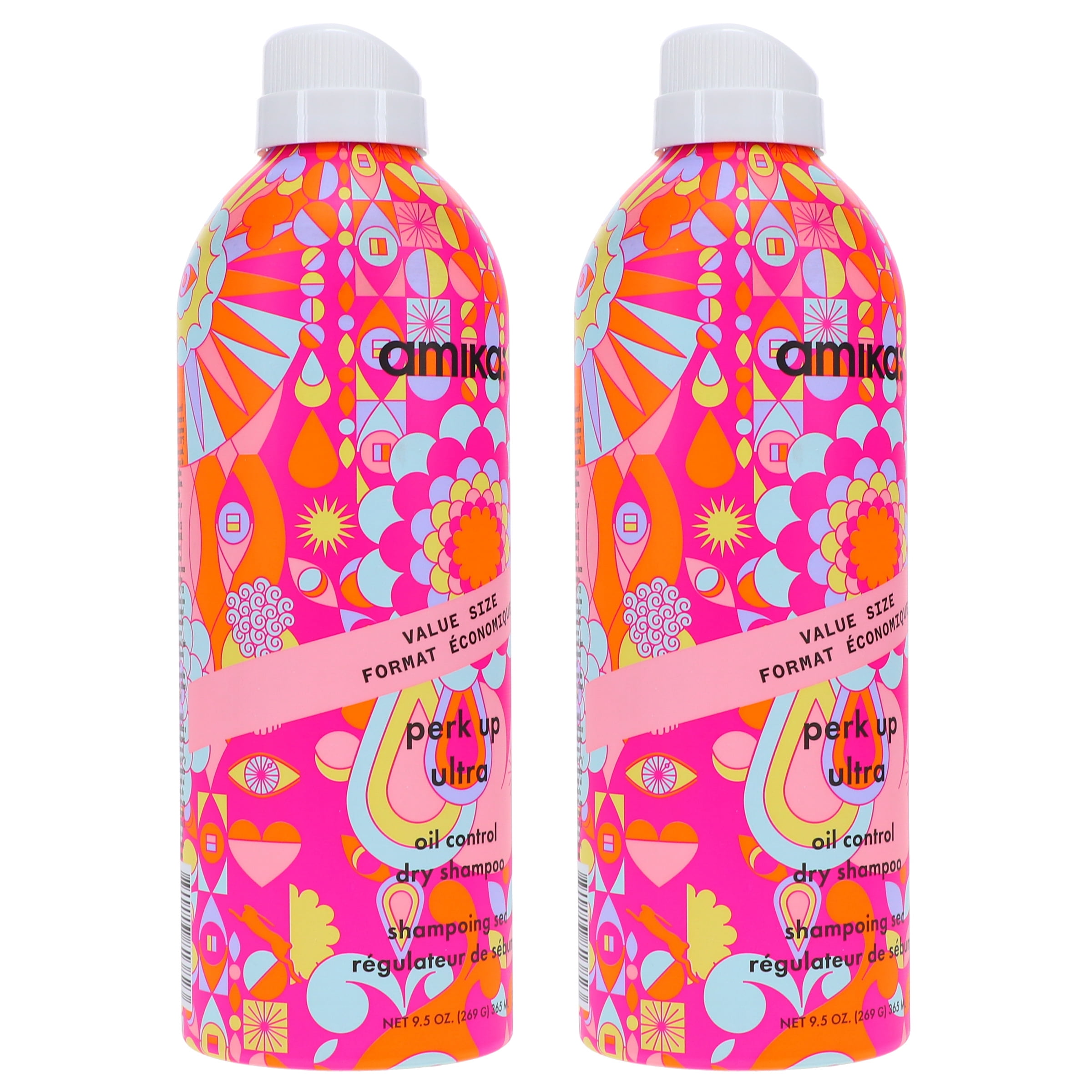 Amika Perk Up Ultra Oil Control Dry Shampoo 9.5 oz 2 Pack