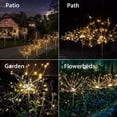 thumbnail image 4 of 2 Packaging Outdoor Solar Fireworks Light - DIY Decoration, Used for Routes, Gardens, Courtyards, Parties, Weddings, Festivals, Christmas Decorations, Solar Flooring, Lawn Lights,Halloween Decorative, 4 of 9