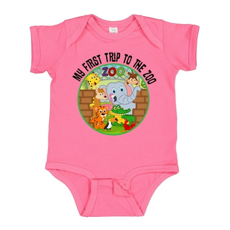 

Inktastic First Trip to the Zoo Gift Baby Boy or Baby Girl Bodysuit
