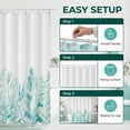 thumbnail image 7 of REGALWOVEN Bohemian Print Shower Curtain Sets, Waterproof Bath Curtain with 12 Hooks, Nature-Inspired Bathroom Decor Green 71"W x 71"L, 7 of 7