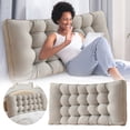 thumbnail image 1 of Reading Pillow Soft And Supportive Bed Rest Pillow Cushion For Headboard Back Support Reading Relaxing In Bed Or Sofa Comfortable Long Body Pillow Cover Silk Pillowcase Areal Silk Pillowcase Covers, 1 of 5