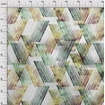 thumbnail image 4 of oneOone Cotton Cambric Dark Green Fabric Geometrical Lines Diy Clothing Quilting Fabric Print Fabric By Yard 42 Inch Wide, 4 of 4