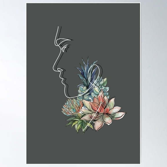 Copy Of His And Hers - Line Art (Part 2/2) Poster Wall Art, Modern Wall Decor For Living Room Bedroom, 12x18 UNFRAMED