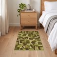 thumbnail image 3 of ODIKA 2'x3' Ultra-Soft Accent Mat, Mid Palette Asymmetrical Interlocking Shapes Scattered Earthy None Washable, Bare feet friendly, Easy Care Indoor rug for Bedside, Footrest, 3 of 7