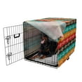 thumbnail image 5 of Aztec Dog Crate Cover, Ethnic Ornamental Colorful Direction Pointers Pattern Horizontal Composition, Easy to Use Pet Kennel Cover Small Dogs Puppies Kittens, 7 Sizes, Multicolor, by Ambesonne, 5 of 6