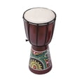 thumbnail image 1 of Muslady Djembe de 6 pulgadas tambor de mano africano tambor africano de madera con, 1 of 8