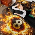 thumbnail image 4 of Castle Fairy Snooker Billiards Twin Bedding Sets,Abstract Ball Game Bedding Comforter Set, 4 of 8