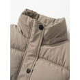 thumbnail image 4 of KVE Women's Hooded Warm Winter Coat Quilted Thicken Puffer Jacket with Removable Hood khaki Large, 4 of 9