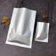 thumbnail image 3 of Bolsa de papel de aluminio puro engrosada, sellada al vacío por tres lados, bolsa de envasado de bocadillos, bolsa de envasado de mascarillas de té, 100 piezas, 3 of 5