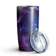 thumbnail image 2 of 20oz Tumbler with Lid and Straw Stainless Purple Geometric Star Steel Vacuum Insulated Water Coffee Tumbler Cup, Double Wall Vacuum Insulated Travel Mug Reusable Tumblers for Ice Drinks, Hot Beverage, 2 of 7