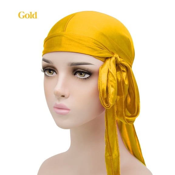 Satin Durag for Men Women 2 Pack Silk Do Rag Headwear Smooth Comfortable Stylish Accessory