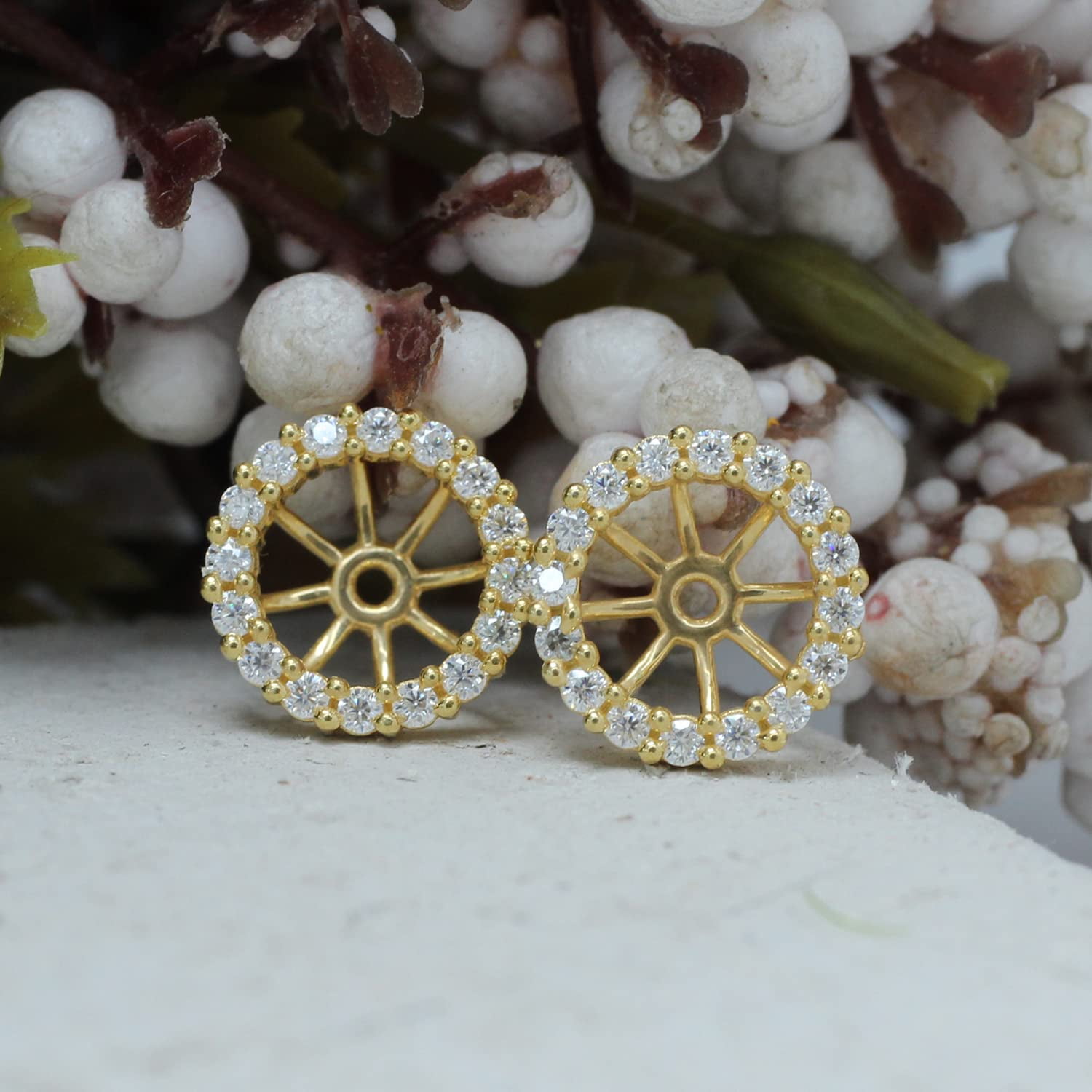 Moissanite earring jackets new arrivals