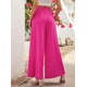 thumbnail image 5 of Pantalones de Mujer con Cintura Elástica, Estilo Informal, Holgados, de Pierna y Bolsillos. Rosa Roja XL, 5 of 7