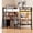 Full Multifunctional(Black), variant on UIOWIO Twin Loft Bed with 6 Storage Drawers & Shelf, Loft Bed with LED Lights & Play Curtain, Metal Loft Bed Frame with Ladder & Safety Guardrail, Black