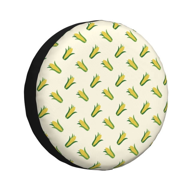 Fotbe Corn Funda de Llanta de Repuesto con Estampado, Engrosada, Ajuste Universal para Jeep, Remolque, RV, SUV, Camión-16 inch