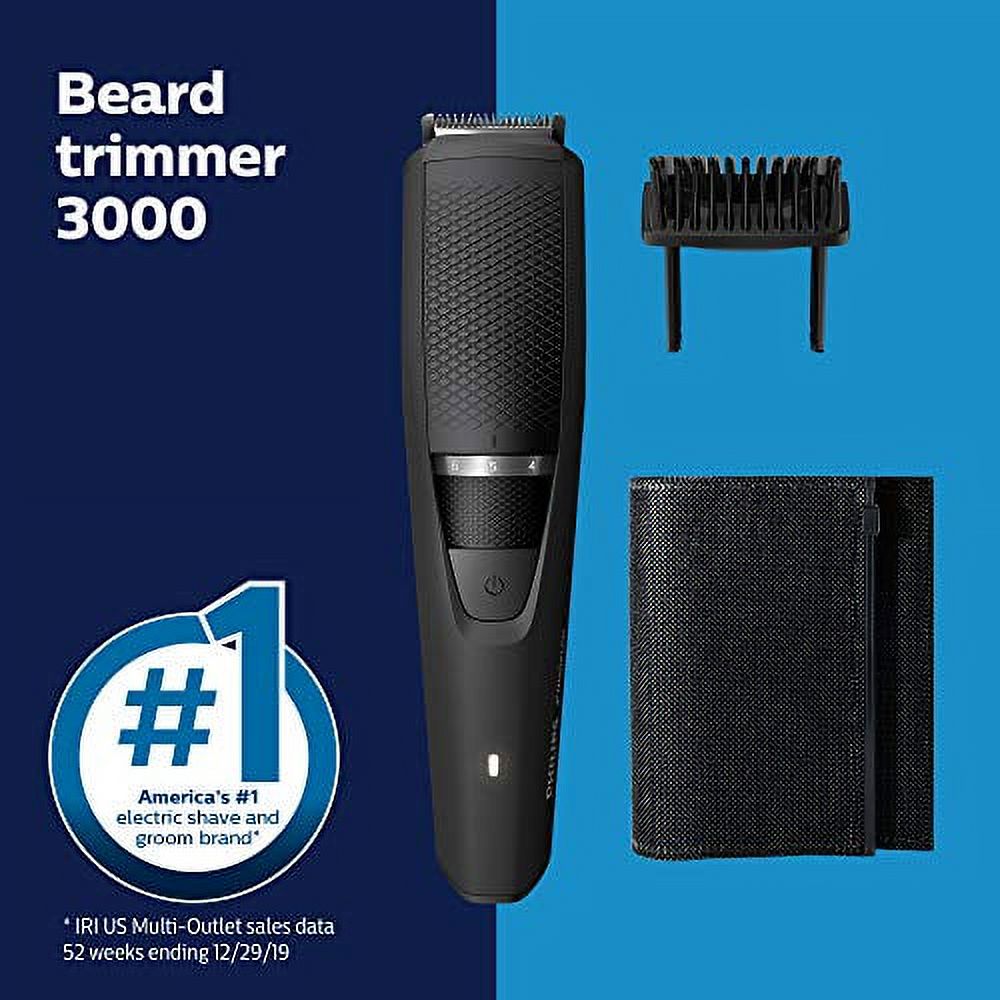 Philips Norelco Beard Trimmer and Hair Clipper, Cordless Grooming, Rechargeable, Adjustable Length, Beard Trimmer And Hair Clipper, No Blade Oil Needed, BT3210/41 - image 2 of 3