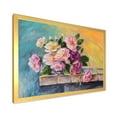 thumbnail image 2 of Designart 'Still Life With Bouquet Of Pink Flowers' Traditional Framed Art Print, 2 of 4