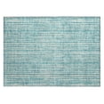 thumbnail image 2 of Addison Rugs Chantille Indoor/Outdoor Transitional Stripes Teal Washable Rectangle Rug, 1'8" x 2'6", 2 of 6