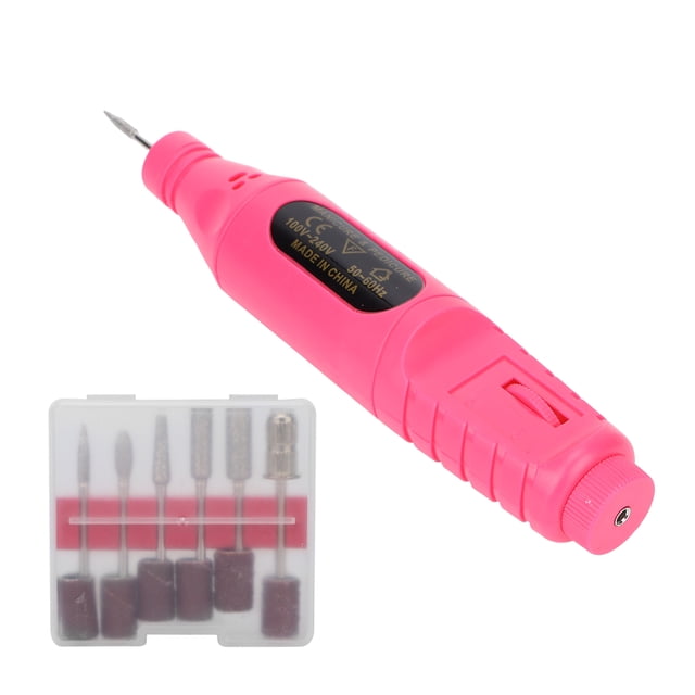 Taladro De Uñas, Juego De Lima De Uñas Eléctrico Portátil Compacto Para Uso Doméstico Para Salón De Uñas Para Artistas De Uñas