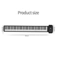 thumbnail image 5 of Piano Digital Enrollable De 88 Teclas, Instrumento De Música Electrónica Portátil, Teclado De Piano De Silicona sonducket  EL013417-02, 5 of 5