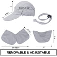 thumbnail image 4 of Yirtree Foldable Sun Cap, Fishing Hats, UPF 50+ Protection Caps with Face Mask Neck Flap, 4 of 8