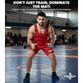 thumbnail image 4 of Exxact Sports Digital Camouflage Men's Wrestling Singlet, High-Performance Powerlifting Singlet, Wrestling Singlets for Men (AL, Red Camo), 4 of 7