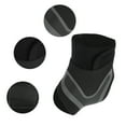 thumbnail image 3 of Ofertas Únicas 1pc Férula de Soporte para Tobillo Derecho Ajustable y Portátil para Mujeres para Deportes Grande Negro Gris Compuesto de Tela Neopreno, 3 of 4