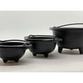 thumbnail image 3 of 2.5" 3" 6" Diameter Cast Iron Cauldron With Handle For Smudging,Incense Burner, 3 of 13