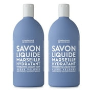 Compagnie de Provence Savon de Marseille Extra Pure Liquid Soap - Velvet Seaweed - Bulk 67.6 Fl Oz Plastic Bottle Refill