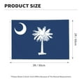 thumbnail image 4 of South Carolina Flag 3x2 Ft Outdoor Double Sided South Carolina State Flags SC Flag Vivid Color Country Flags Gamecock Flag Banner Polyester Fabric with 2 Brass Grommets for Outside Indoor Decor, 4 of 7