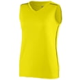 thumbnail image 2 of Augusta M Girls Storm Jersey Power Yellow/Black 1351, 2 of 2