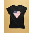 thumbnail image 4 of Love USA 4th of July Tstars Girls' Fitted T-shirt - American Heart Flag Design - Perfect Independence Day Gift for Patriotic Young Girls - Toddler Kids Holiday Apparel - 4T Red, 4 of 5