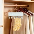 thumbnail image 4 of Portable Hanging Clothes Pegs, Foldable Travel Clothesline with 6 Clips for Socks & Underwear, 4 of 4