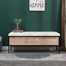 Madisyn Outdoor Wicker Storage Bench with Rack Multi Brown Walmart