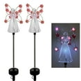 thumbnail image 2 of Luces solares LED para jardín, paquete de 2 luces solares de ángel, decoración de jardín al aire libre, características líderes en su clase, 2 of 8
