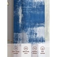 thumbnail image 6 of Abstract Mottled Design Sheer Curtains 72 Inches Long 2 Panels Vintage Blue White Gradient Light Filtering Semi Sheer Window Curtains Drapes for Bedroom Living Room 52"x72", 6 of 7