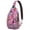 Bohemian, variant on Cherry Print Lightweight Sling Backpack for Travel and Outdoor Activities, Cute Sweet Red and Pink Fruit Pattern Crossbody Bag with Artistic Candy Design, Durable Multi-Layer Storage for Cherry Lovers