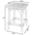 thumbnail image 3 of Butler Specialty Company Riviera Square 24"H  Rattan Counter Stool - White/Black, 3 of 6