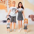 thumbnail image 1 of Muñeca familiar de cuerpo móvil para niños, Juego de 4 muñecas de 30cm, mamá, papá, Ken, Barbies, juguete educativo para niños, regalo de cumpleaños, 1/6, 1 of 5