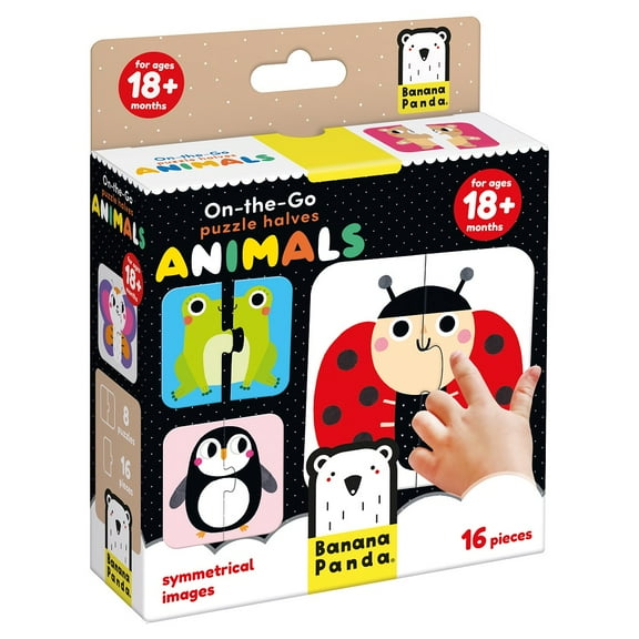 Banana Panda On-the-Go Puzzle Halves Animals 18m 