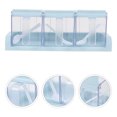 thumbnail image 1 of OULII 1 Set Seasoning Containers Blue Square PP Large Capacity Easy to Pour and Take for Restaurants Kitchen Storage, 1 of 8
