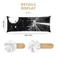 thumbnail image 2 of Bixox Futuristic Moonlit Cityscape Print Body Pillow Cover with Zipper Closure, Cozy Fuzzy Fleece Body Pillow Case Cover 20 x 54 Inches,Long Body Pillow Pillowcase, 2 of 6