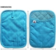 thumbnail image 3 of BIG RED HOUSE Pot Holders, with the Heat Resistance of Silicone and Flexibility of Cotton, Recycled Cotton Infill, Terrycloth Lining, Set of 2 Turquoise, 3 of 3