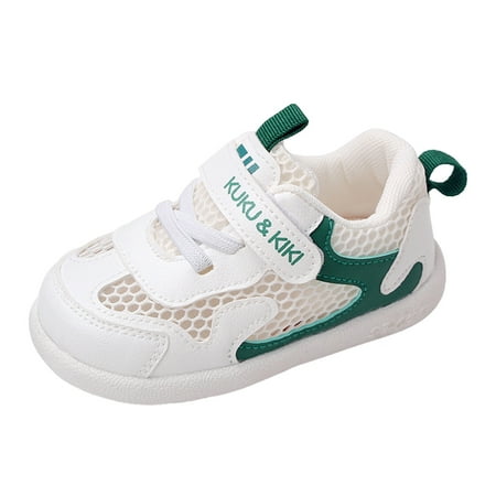 

Baby Sneakers Fashion Summer Flat Bottom Lightweight Mesh Breathable Comfortable Shoes For First Walkers