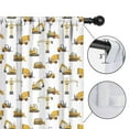 thumbnail image 4 of Blackout Kids Curtains,Cartoon Construction Vehicles Bulldozers Childrens Insulated Curtains Set Of 2,Bedroom Essentials,Toddler Room Decor 42"x54", 4 of 5