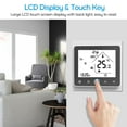 thumbnail image 4 of TFixol Four Pipe Intelligent Room Thermostat Digital Programmable Temperature Controller for Air Conditioner (BAC-002EL, Black & White), 4 of 6