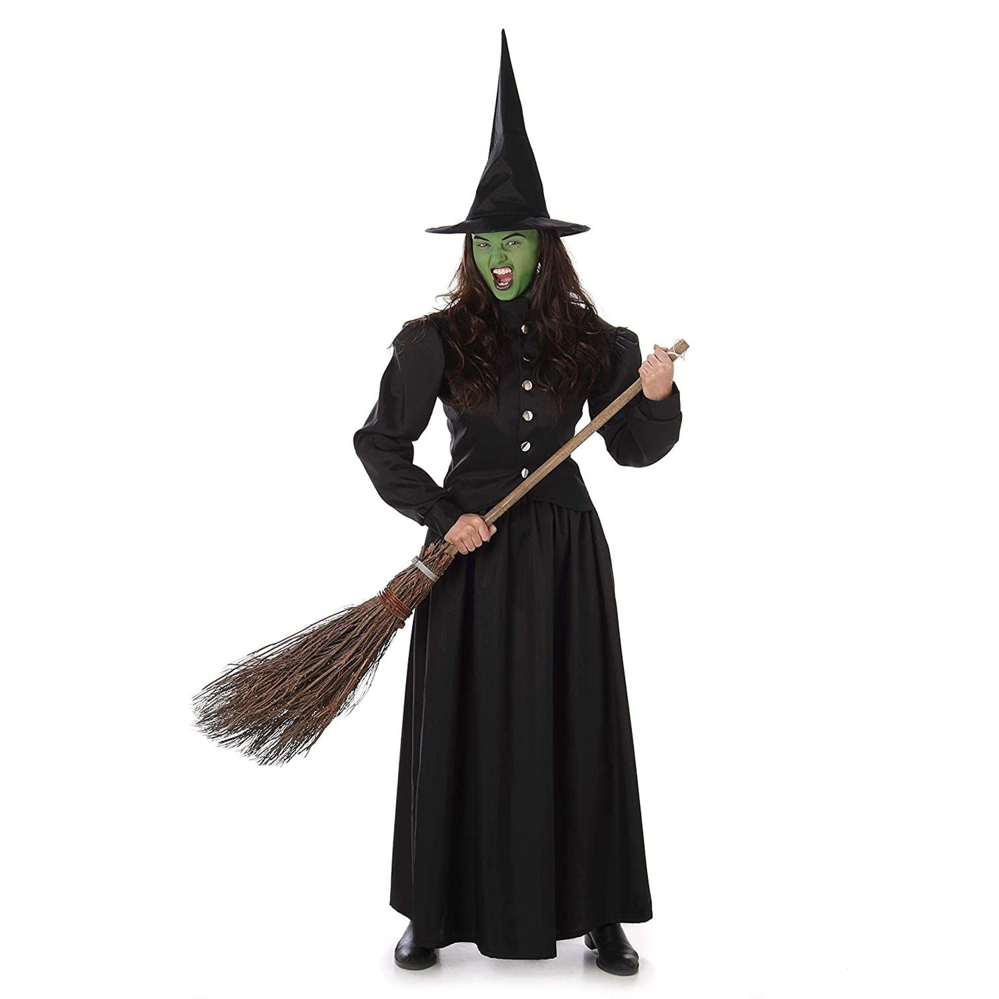 Adult & Women Cospaly Wicked Witch Fancy Dress Halloween Party Costume Outfits L 